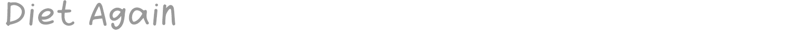Diet Again font preview